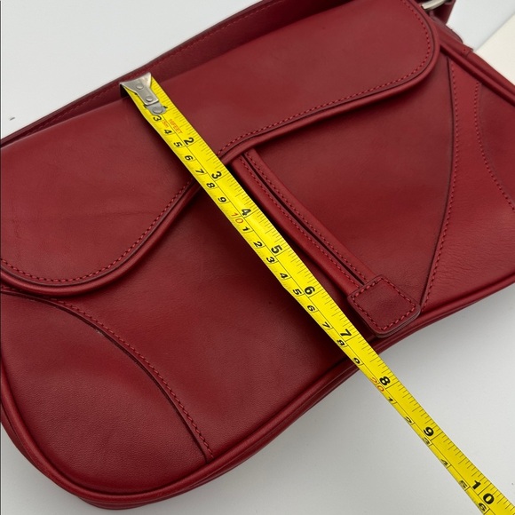 M.London Red Leather Shoulder Bag - Picture 9 of 9